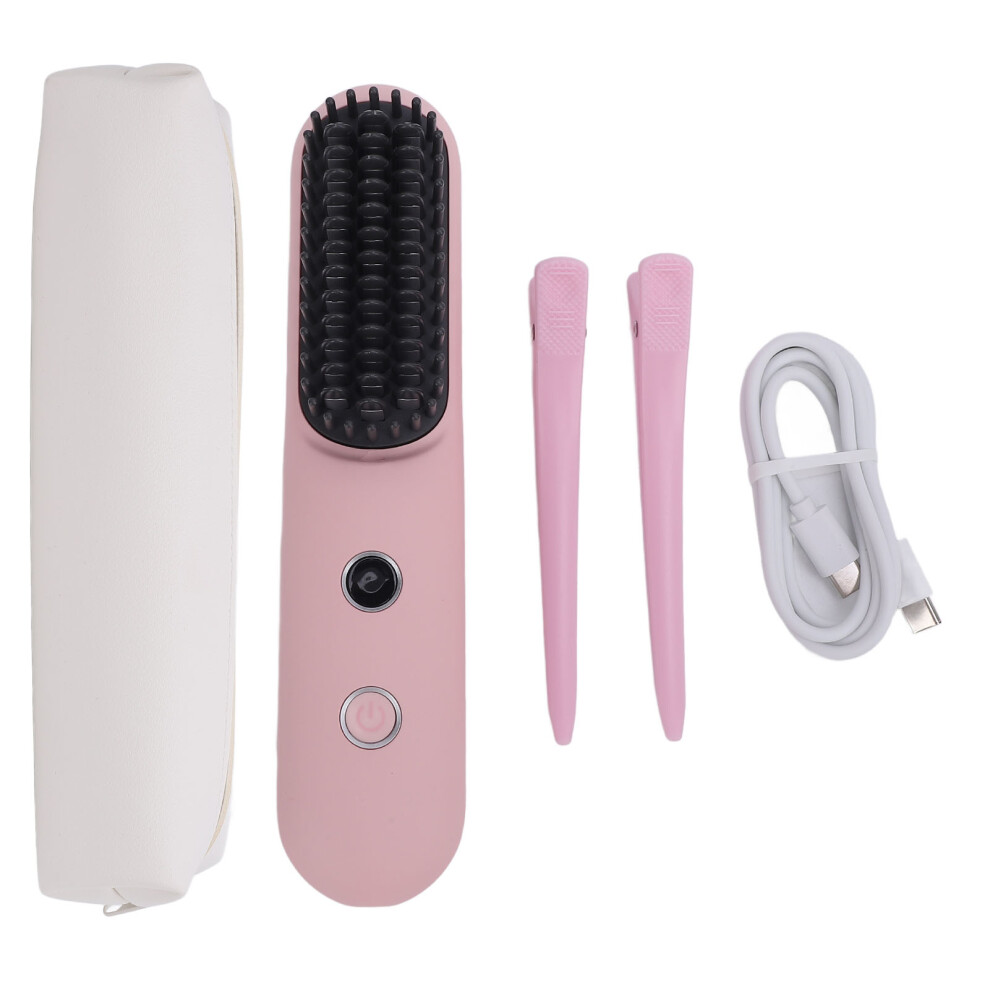 2 in 1 Negative Ion Hair Straightening Comb Portable Curling Iron