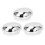4pcs Silver Egg Shape Hair Brush Gentle Detangling Comb 2