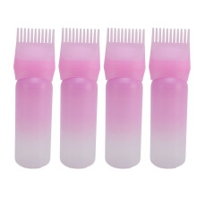 (Gradient Pink) 4x Haaröl-Applikator mit Kamm Pink Skala