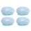 4pcs Egg Shape Detangling Brush Portable Ergonomic All Types 1