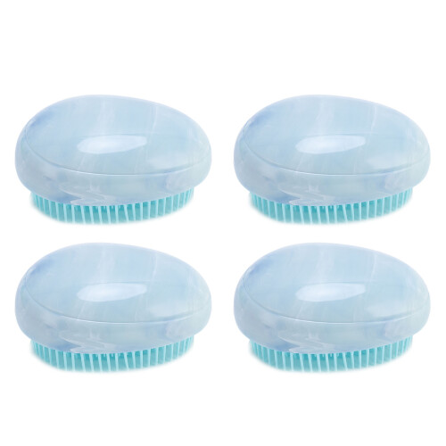 4pcs Egg Shape Detangling Brush Portable Ergonomic All Types