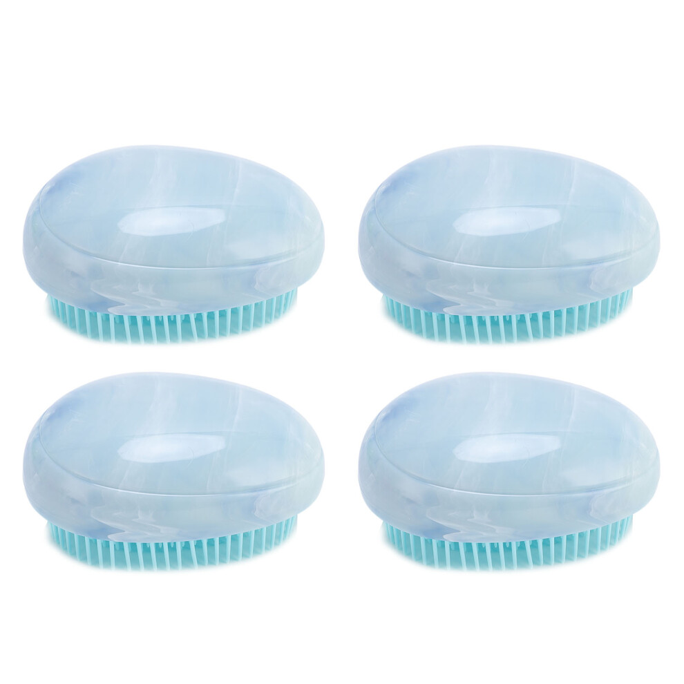4pcs Egg Shape Detangling Brush Portable Ergonomic All Types