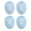 4pcs Egg Shape Detangling Brush Portable Ergonomic All Types 3