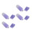 (Gradient Purple) 4st Wortelkam Applicator Fles Roze 4