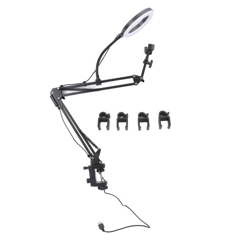 Overhead Phone Ring Light LED Desk Lamp Eyelash