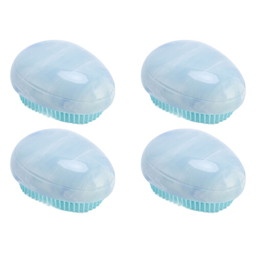 4pcs Egg Shape Detangling Brush Portable Ergonomic All Types 1