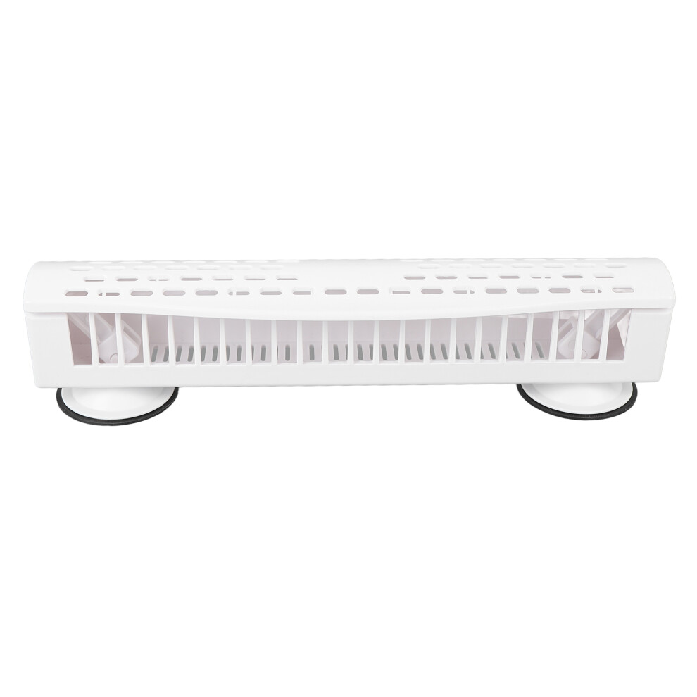 (White) Hair Extension Holder with Suction Cups Comb Ventilation Black