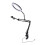 Anello LED Testa con Supporto Telefono 4.5cm 5