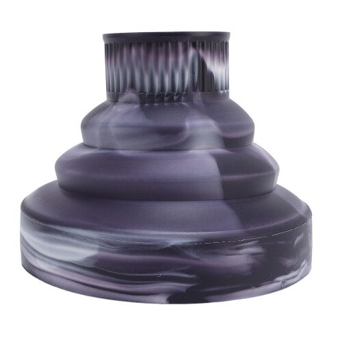 (Ink Black) Faltbarer Haartrockner-Diffusor 4-5cm Durchmesser Schwarz 1