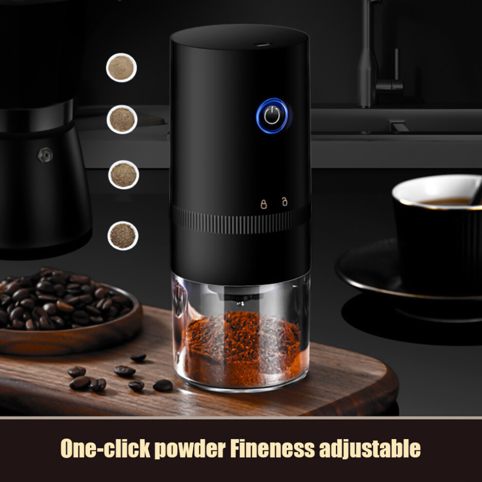 Portable Coffee Grinder, 6 Gears, Ceramic Burr, USB Rechargeable, 25g Capacity-image-OPC-PMMDPFP-NEW