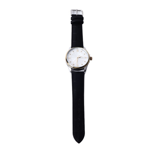 Men's Quartz Watch Double Calendar PU Leather Strap Daily Use