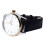 Men's Quartz Watch Double Calendar PU Leather Strap Daily Use 2