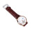 Men Watch Waterproof Luminous Quartz PU Leather Big Dial 5