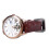 Men Watch Waterproof Luminous Quartz PU Leather Big Dial 2