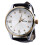 Men's Quartz Watch Double Calendar PU Leather Strap Daily Use 3