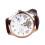 Men Watch Waterproof Luminous Quartz PU Leather Big Dial 3