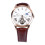 Men Watch Waterproof Luminous Quartz PU Leather Big Dial 4