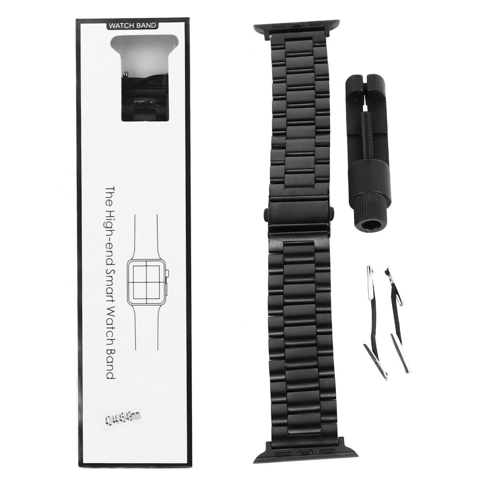 Stainless Steel Watchband For Apple Watch 7 42Mm 44Mm 45Mm Black 667859192982