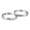 (Adjustable Open Type) 1 Pair 925 Sterling Silver Adjustable Open Ring Wedding Couple 4