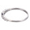 Elegant Silver Wedding Ring with Zircon US Size 6 4
