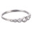 Elegant Silver Wedding Ring with Zircon US Size 6 3