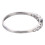 Elegant Silver Wedding Ring with Zircon US Size 6 5