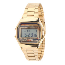 (Gold) Digital Sports Watch Waterproof Vintage Multifunction Silver