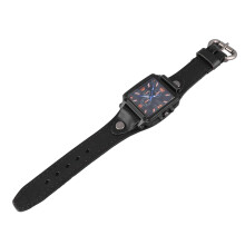 (Black) Electronic Watch Digital Quartz Men Women Black Removable Strap