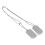 Double Tag Pendant Necklace Men Titanium Steel 3