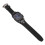 (Black) Electronic Watch Digital Quartz Men Women Black Removable Strap 3
