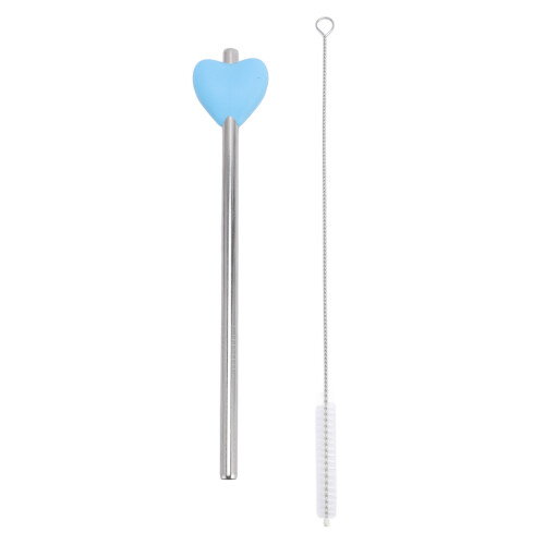 Stainless Steel Reusable Straw with Cleaning Brush