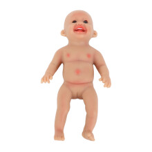 (Girl Doll) 6 Zoll Reborn-Puppen aus weichem Silikon mit Lächeln