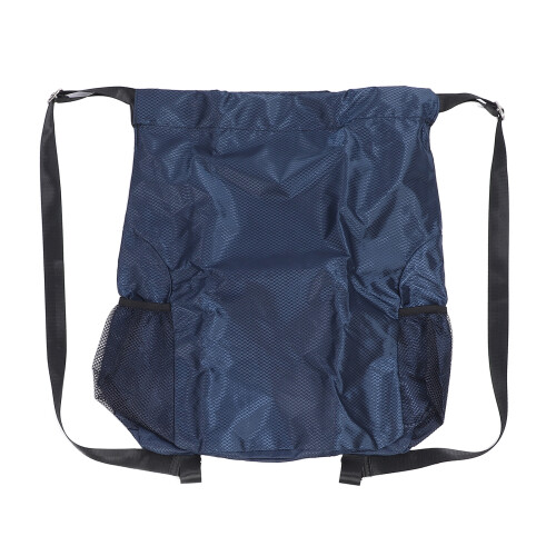 Drawstring Backpack Oxford Fabric Wet Proof Large Gym Bag Dark Blue