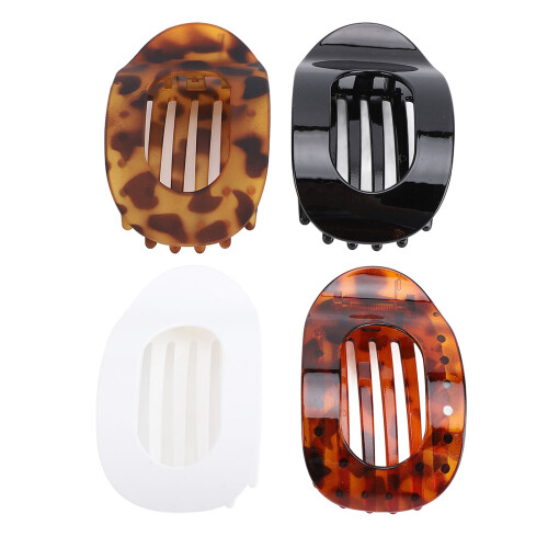 4x platte haarclips sterk antislip voor dik dun haar