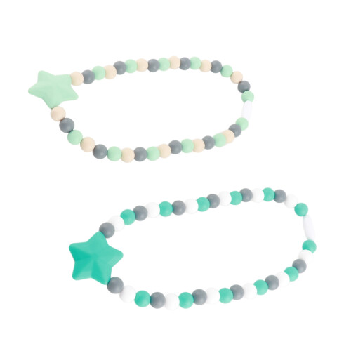 2x Sensorik-Halskette 50cm Silikon verstellbar Kinder 2