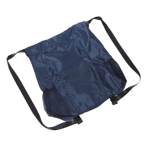 Drawstring Backpack Oxford Fabric Wet Proof Large Gym Bag Dark Blue 2