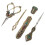 5pcs Embroidery Scissors Kit Alloy Vintage with Thimble Threader 4
