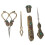 5pcs Embroidery Scissors Kit Alloy Vintage with Thimble Threader 5