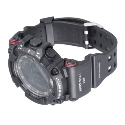 Men Digital Watch LED Backlight Multi Functional Water Resistant 2
