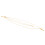 Cross Necklace Titanium Steel Double Layer Glossy Gold 5