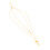Cross Necklace Titanium Steel Double Layer Glossy Gold 3