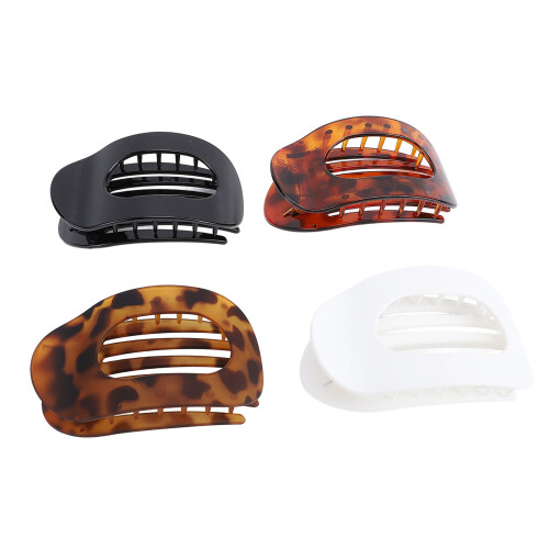 4x platte haarclips sterk antislip voor dik dun haar 2