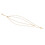 Cross Necklace Titanium Steel Double Layer Glossy Gold 4