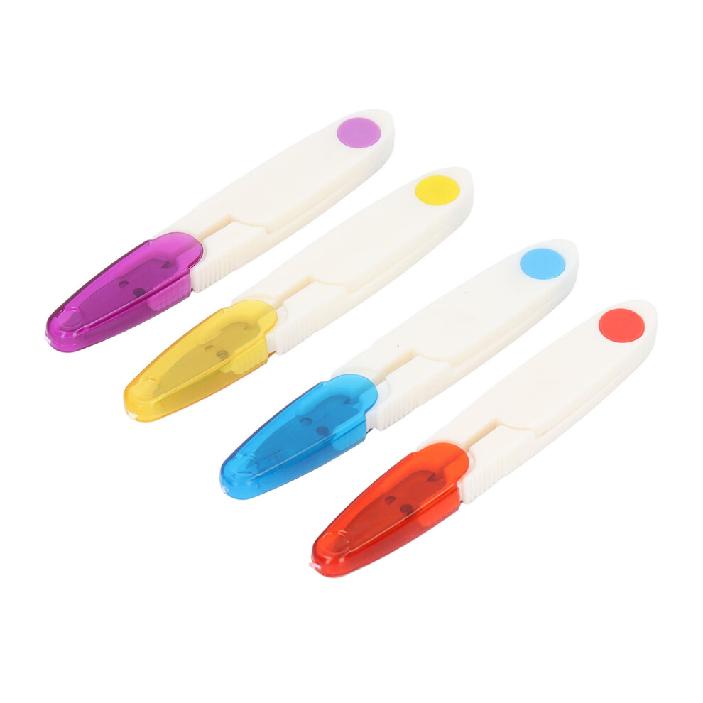 Small Compact U Shaped Scissors 4 Pcs with Cover for Crafts & DIY-image-OPC-PMMDRQ2-NEW