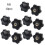 (M5) 10 Pcs M5/m6/m8/m10 Female Thread Hex Shaped Head Clamping Screw Knob Wing Nut 1