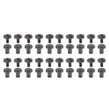20x Zinc Alloy Back Slot Screw Studs for Belts Bags