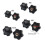 (M5) 10 Pcs M5/m6/m8/m10 Female Thread Hex Shaped Head Clamping Screw Knob Wing Nut 4