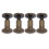 20x Antique Bronze Arc Slotted Rivets 8x7mm DIY Bookbinding 3
