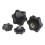 (M5) 10 Pcs M5/m6/m8/m10 Female Thread Hex Shaped Head Clamping Screw Knob Wing Nut 3