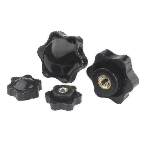(M5) 10 Pcs M5/m6/m8/m10 Female Thread Hex Shaped Head Clamping Screw Knob Wing Nut 2